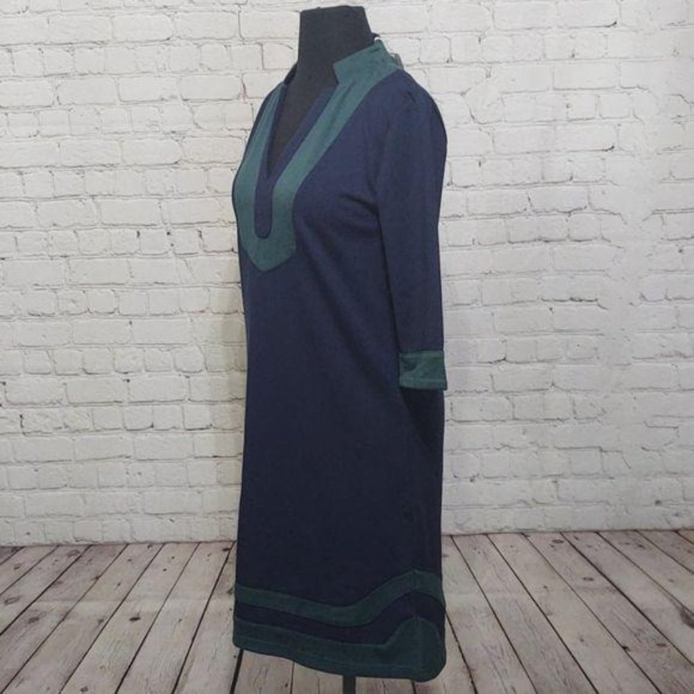 Vfish Navy Blue & Hunter Green 3/4 Dress - Picture 3 of 7